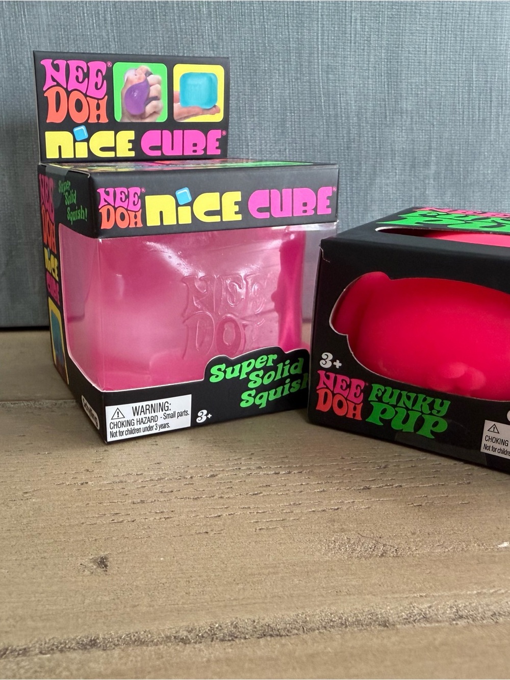 Nee Doh (NeeDoh) Pink Funky Pup and Pink Nice Cube Bund